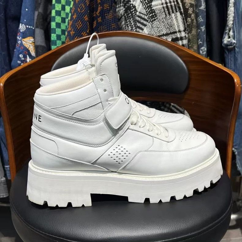 Celine celine white thick sole sneakers Size US 15 / EU 48 - 6 Thumbnail