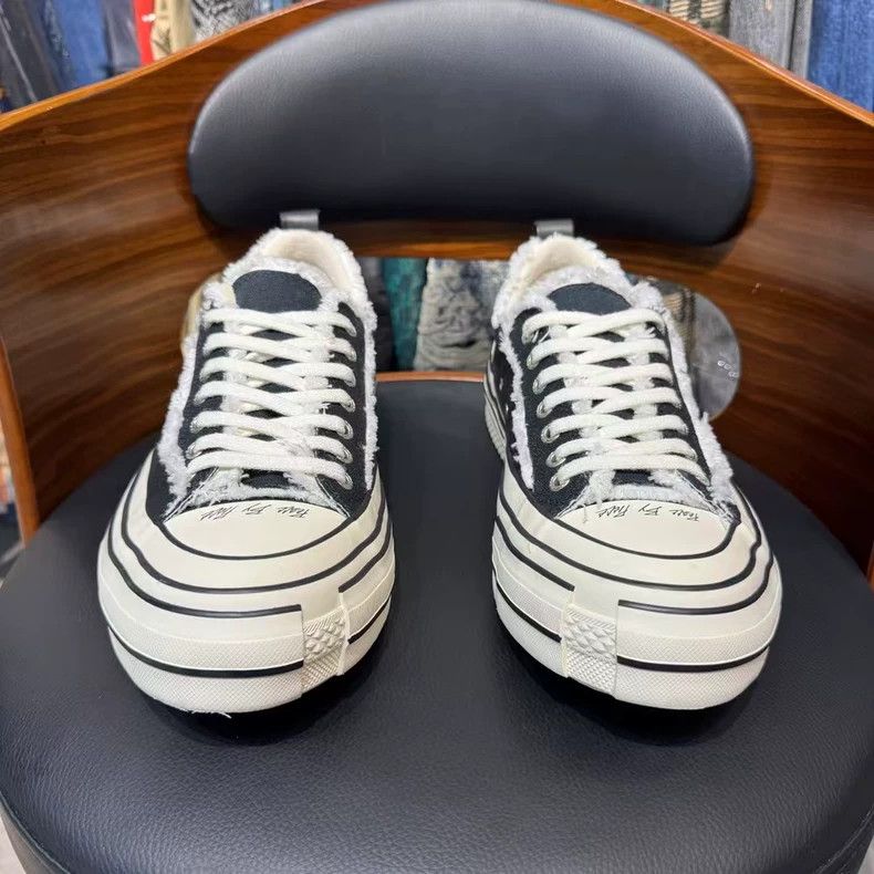 xVESSEL xvessel black and white lowtop sneakers Size US 12 / EU 45 - 2 Thumbnail