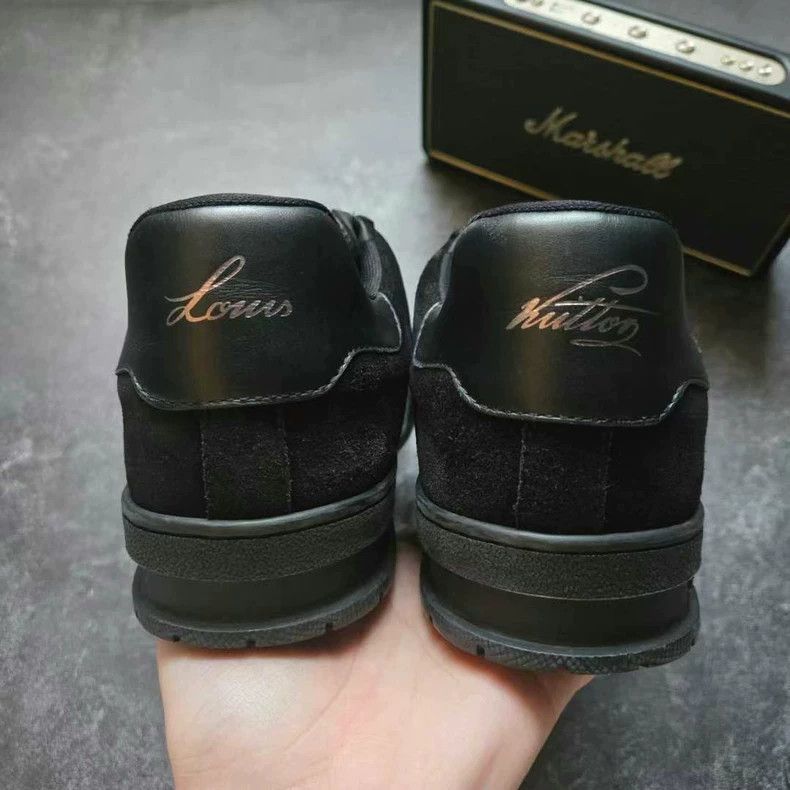 Louis Vuitton louis vuitton trainer black sneakers Size US 8 / EU 41 - 5 Thumbnail