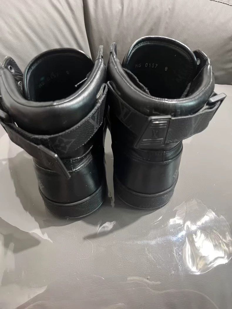 Louis Vuitton lv black high top men's shoes Size US 8 / EU 41 - 4 Thumbnail