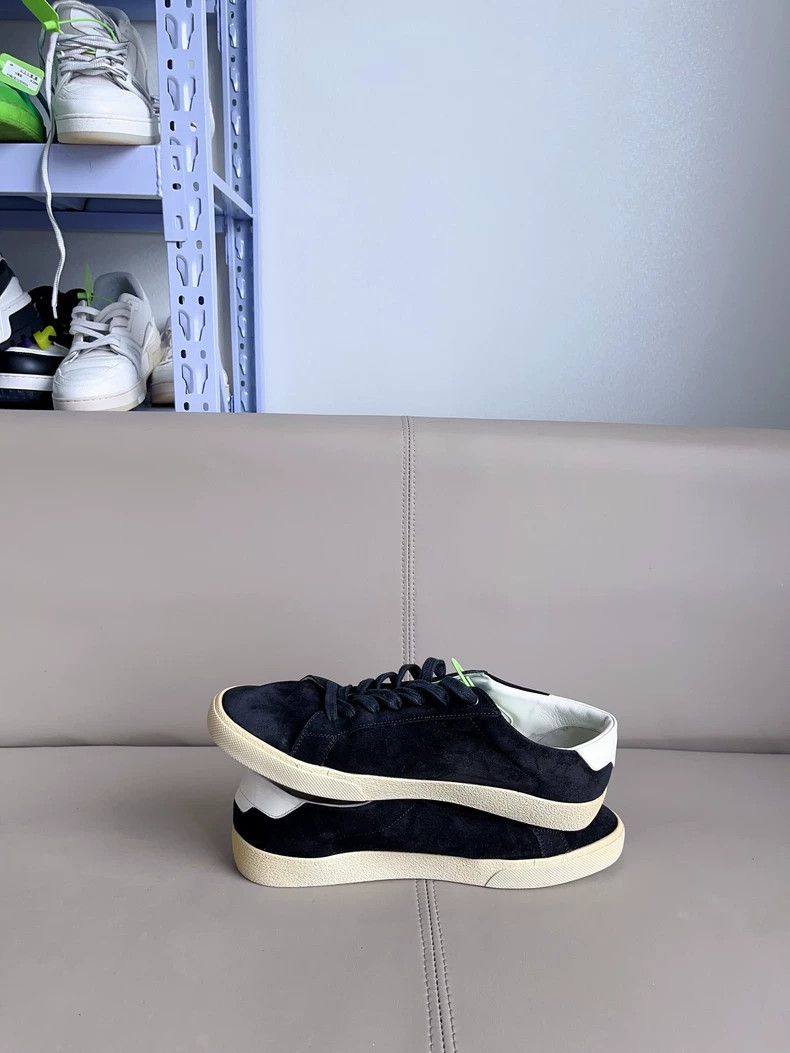 Yves Saint Laurent Saint Laurent Black Low-Top Sneakers Size US 8 / EU 41 - 5 Thumbnail