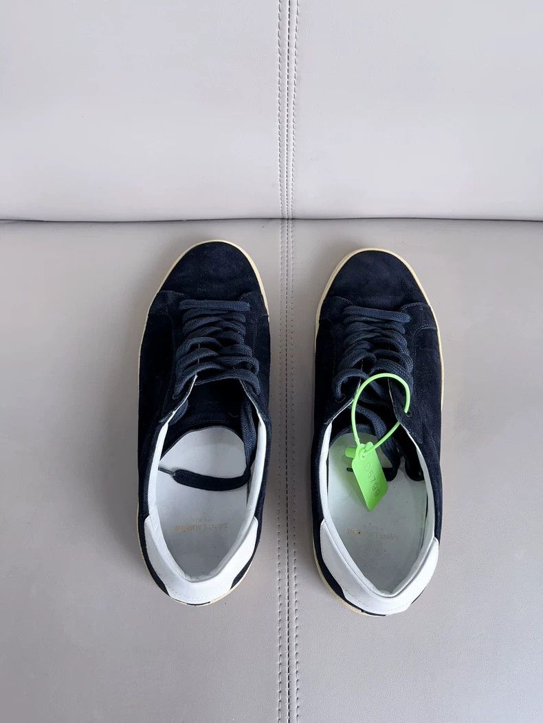 Yves Saint Laurent Saint Laurent Black Low-Top Sneakers Size US 8 / EU 41 - 4 Thumbnail