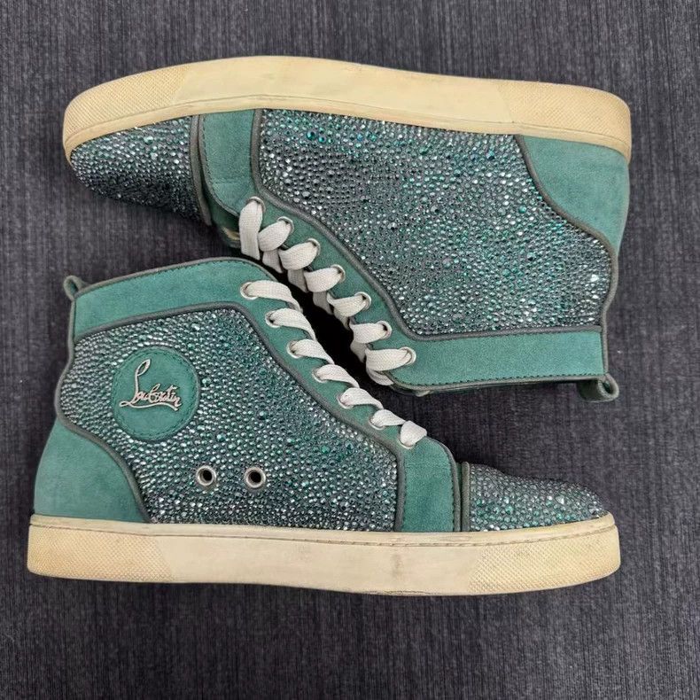 Christian Louboutin Christian Louboutin green suede high top Size US 10 / EU 43 - 6 Thumbnail