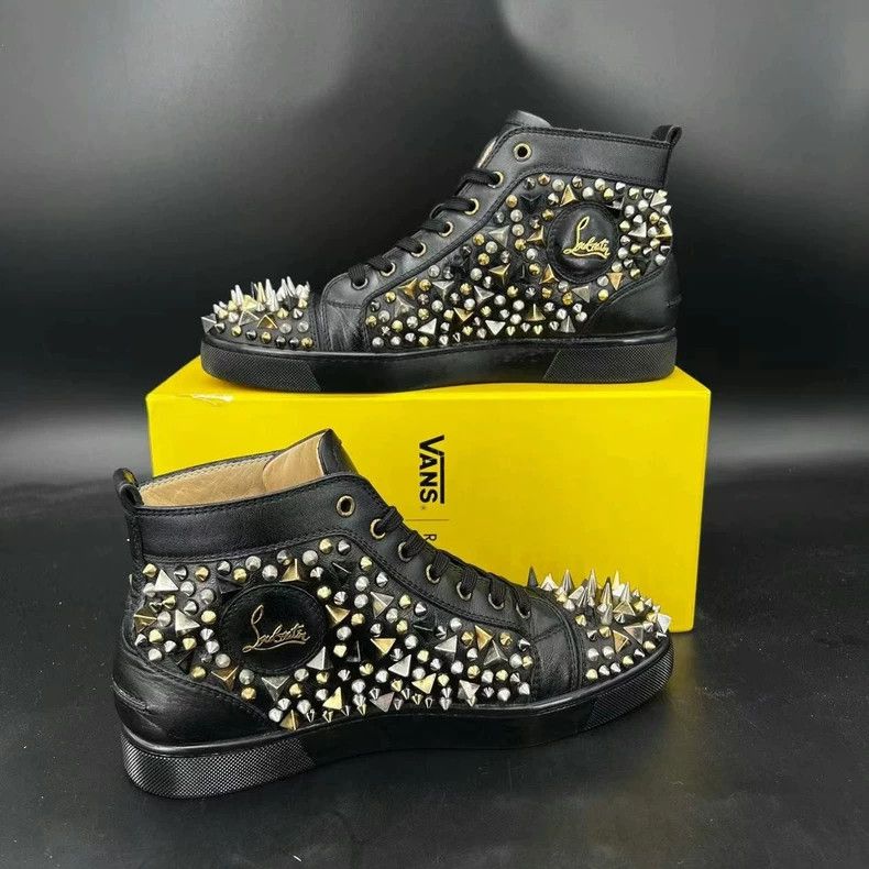 Christian Louboutin christian louboutin spiked high top sneakers Size US 10 / EU 43 - 6 Thumbnail
