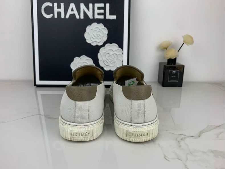 Hermes hermes white slip on sneakers Size US 10 / EU 43 - 2 Thumbnail