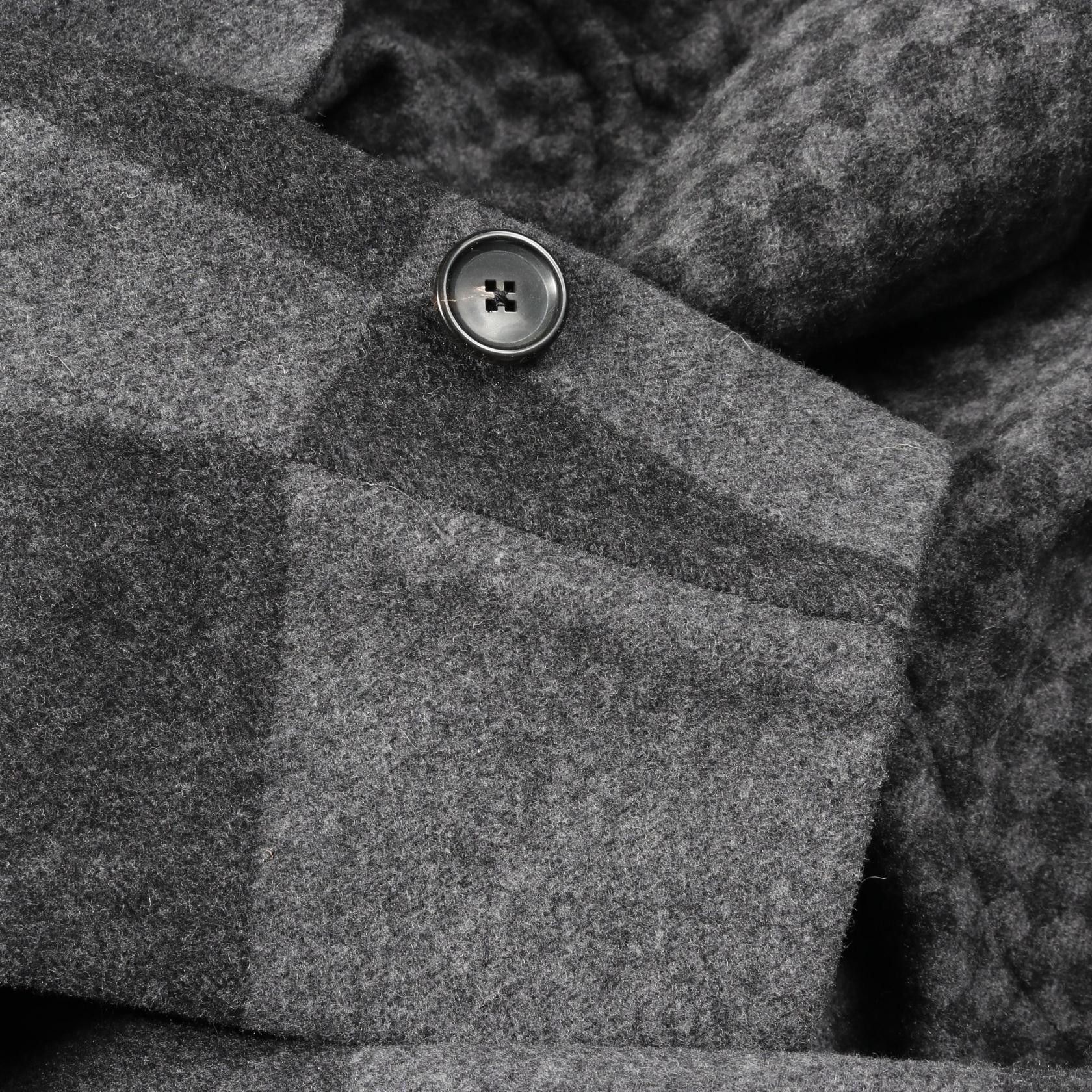 Louis Vuitton Louis Vuitton Louis Vuitton LOUIS VUITTON × NIGO Giant Damier Wool Coat Cotton Outerwear RM202M XEP HJC03W Size ONE SIZE - 9 Thumbnail