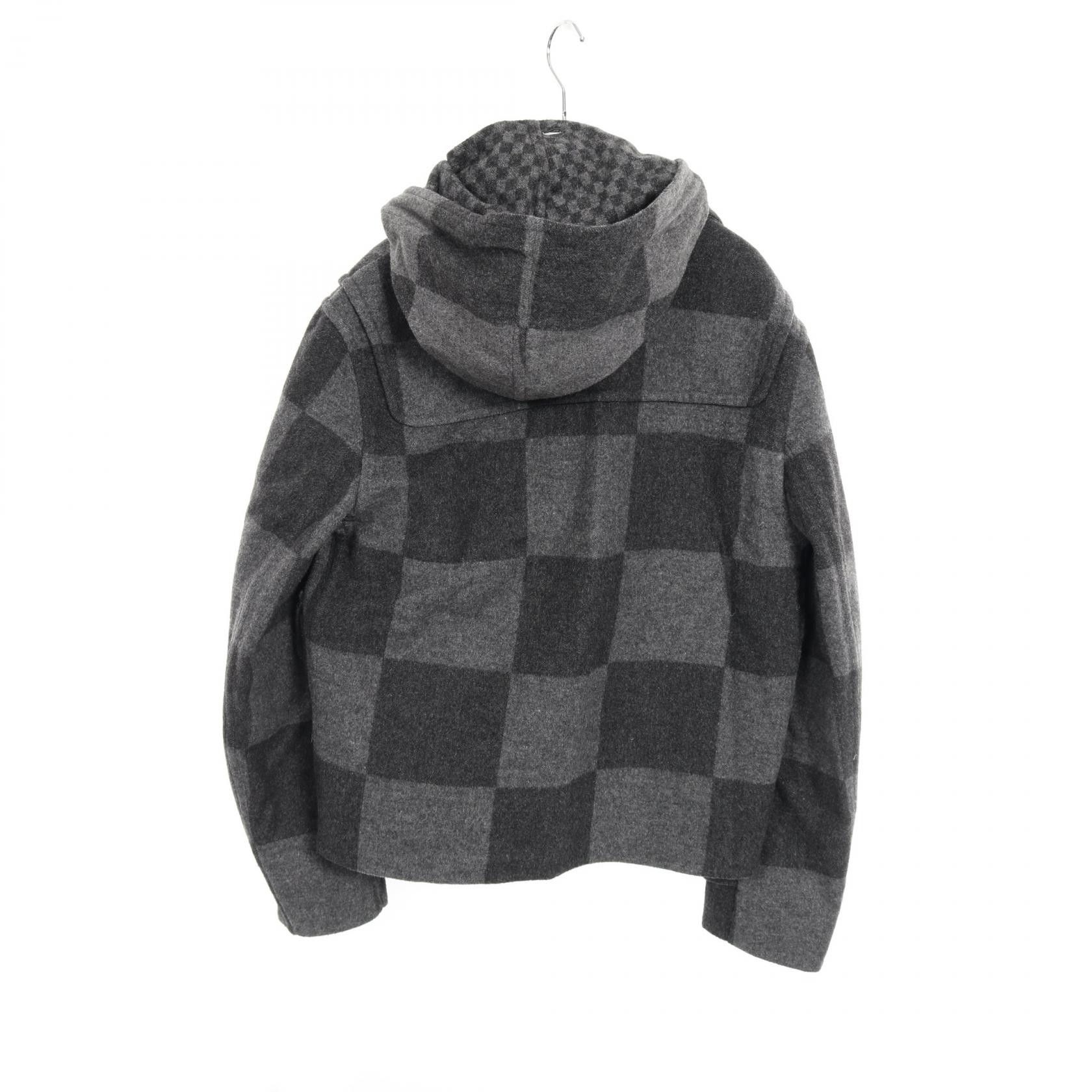 Louis Vuitton Louis Vuitton Louis Vuitton LOUIS VUITTON × NIGO Giant Damier Wool Coat Cotton Outerwear RM202M XEP HJC03W Size ONE SIZE - 2 Thumbnail