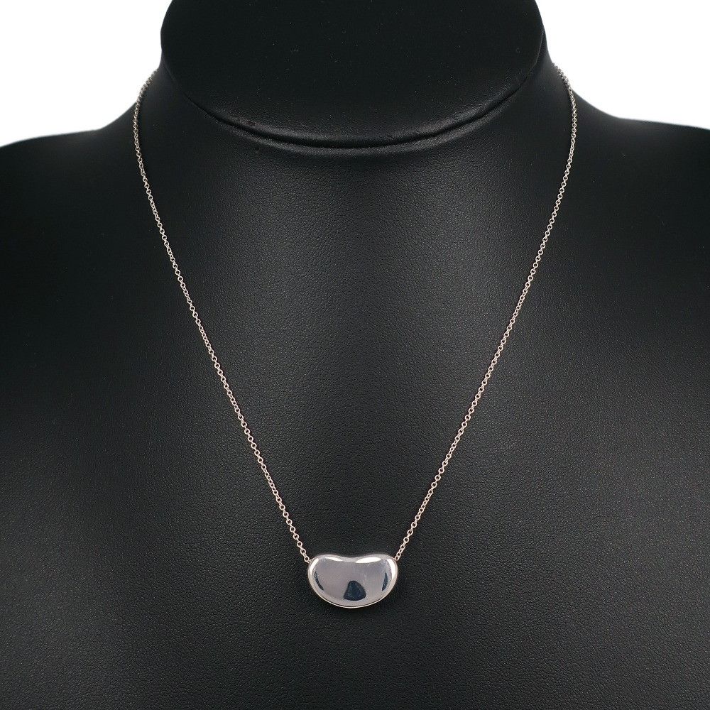 Tiffany & Co. Tiffany & Co. Tiffany Bean Necklace Silver 925 Necklace Metal Necklace Size ONE SIZE - 2 Thumbnail