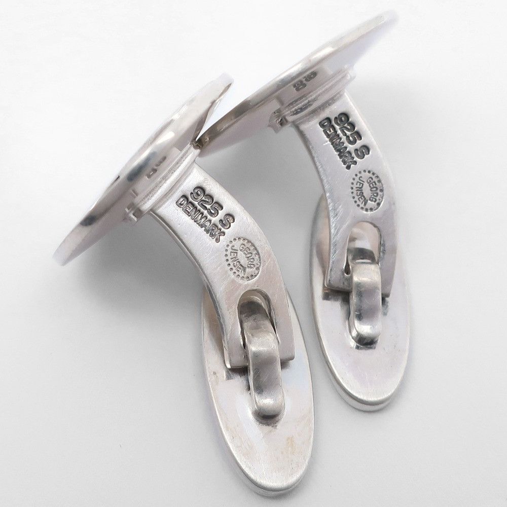 Other Other Georg Jensen #393 Silver 925 Cufflinks Metal Cufflinks 393 DUTY FREE for USA Size ONE SIZE - 6 Thumbnail