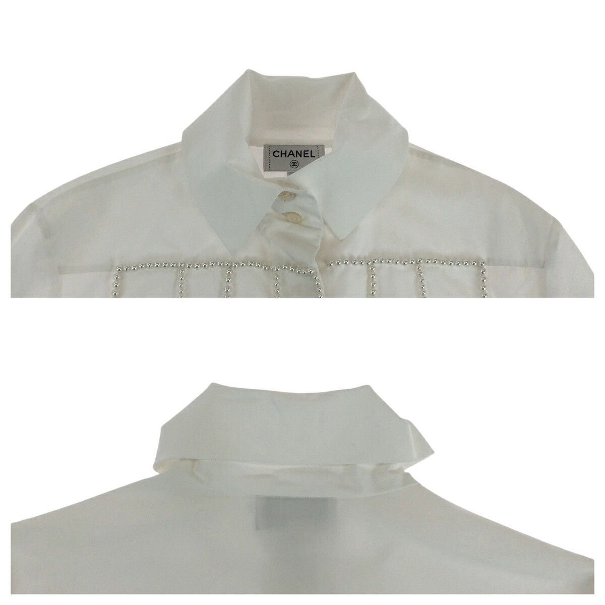 Chanel Chanel CHANEL Coco Mark Sequin Pearl Polyester Shirt Others Dress Shirt P70673V48585 Size ONE SIZE - 8 Thumbnail