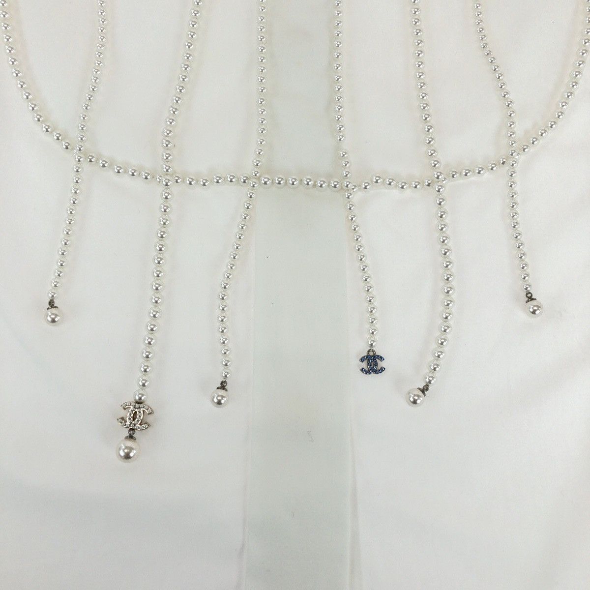 Chanel Chanel CHANEL Coco Mark Sequin Pearl Polyester Shirt Others Dress Shirt P70673V48585 Size ONE SIZE - 16 Thumbnail