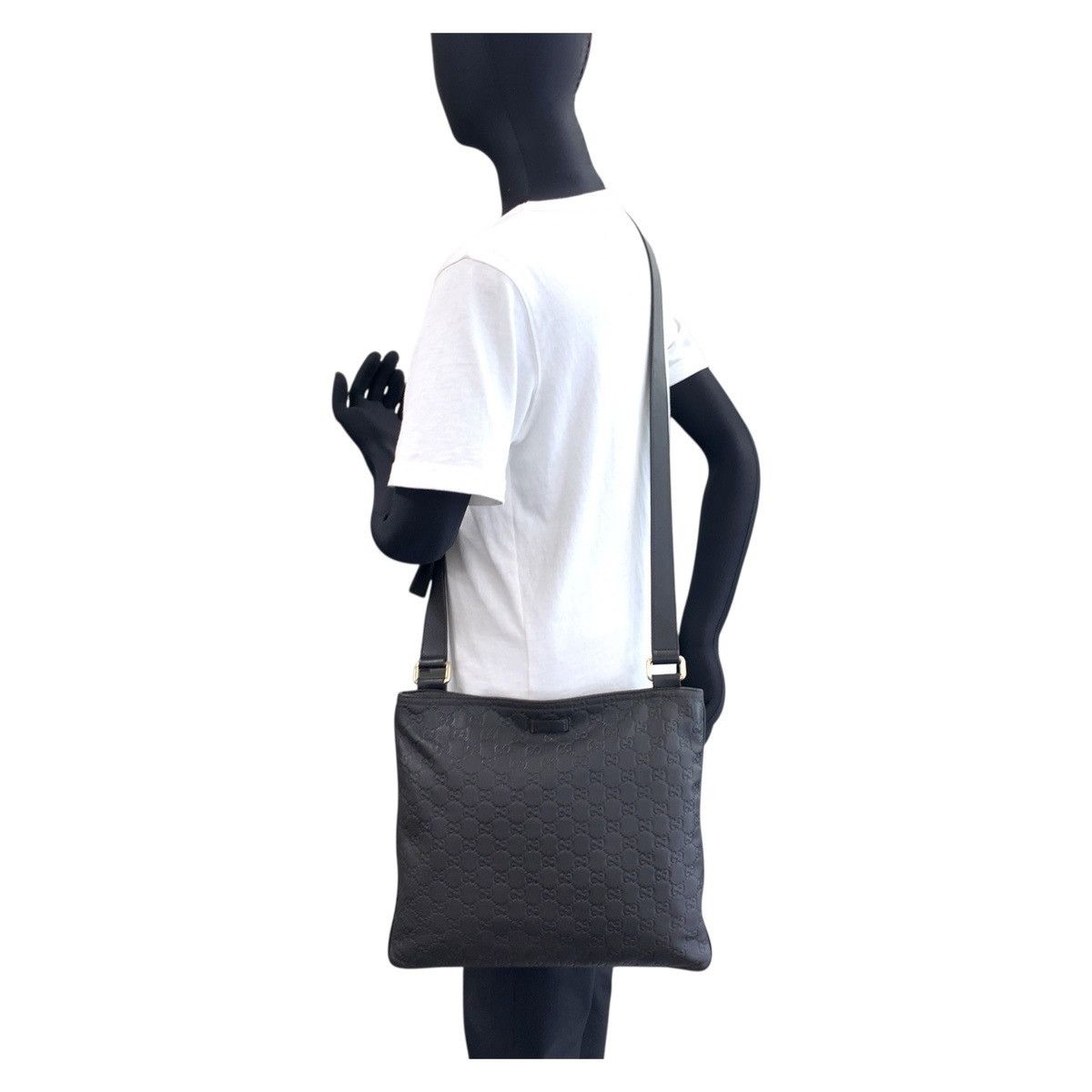 Gucci Gucci Gucci Gucci Signature Leather Shoulder Bag Leather Shoulder Bag 201446 DUTY FREE for USA Size ONE SIZE - 6 Thumbnail