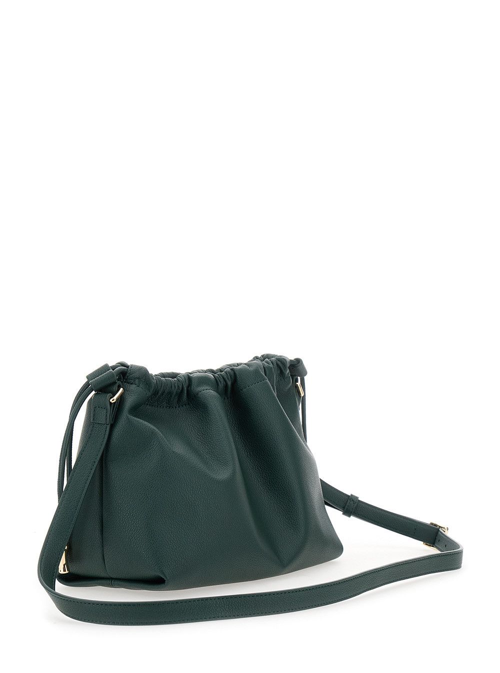 A.P.C. 'Ninon' Green Crossbody Bag with Drawstring Closure and Embossed Logo Lettering on the Front in Ecoleather Woman Size ONE SIZE - 2 Thumbnail