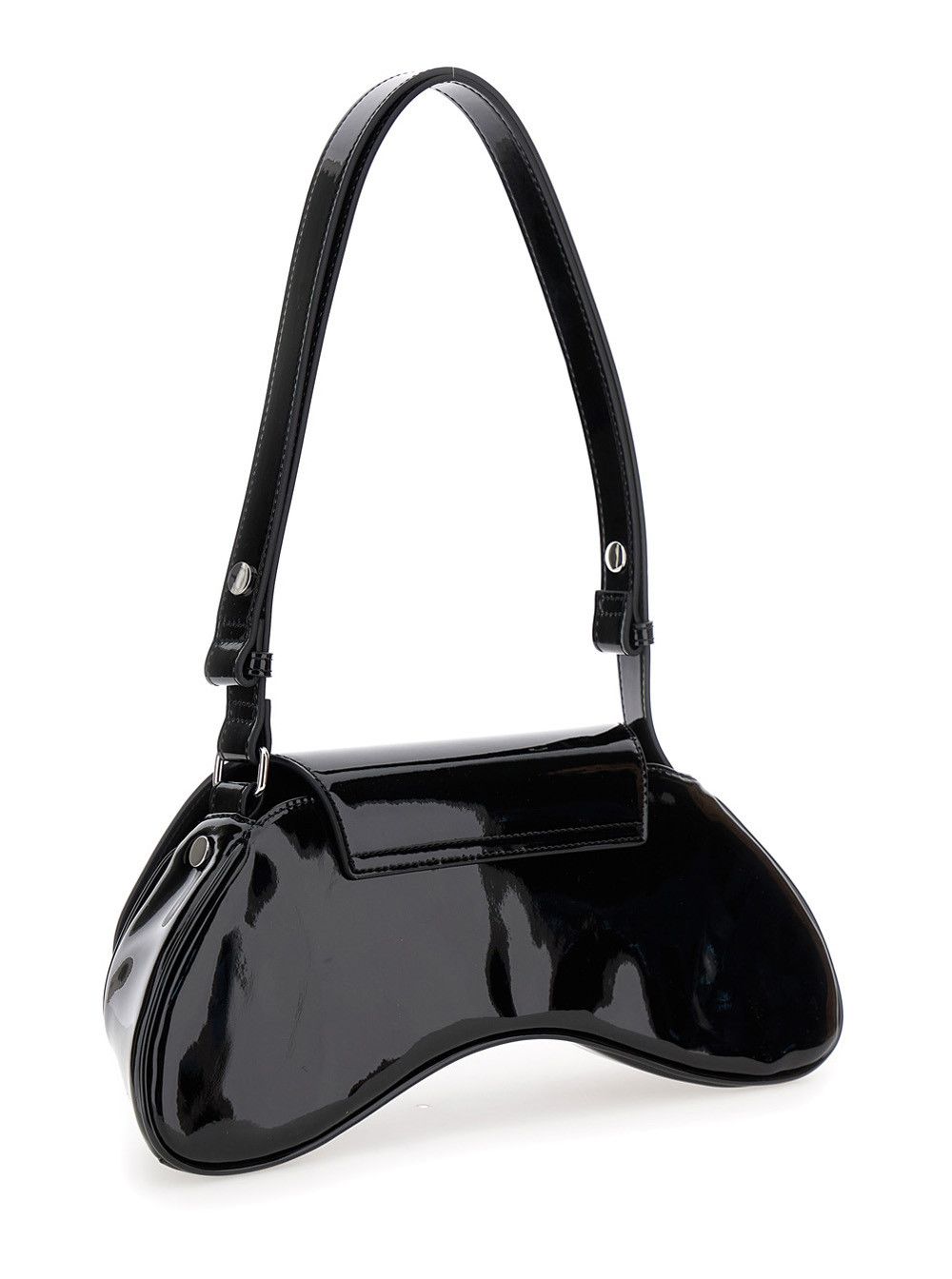 Diesel Shoulder Bag 'Play' with Logo Plaque in Black Tech Fabric for Women Size ONE SIZE - 3 Thumbnail