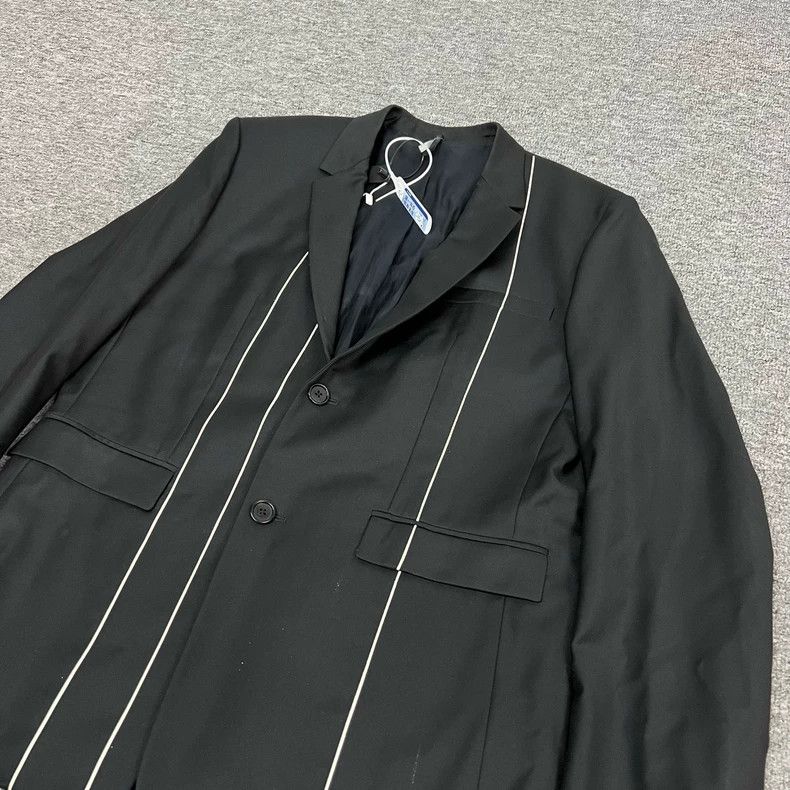 Dior Dior Black Striped Wool Blazer Size US M / EU 48-50 / 2 - 3 Thumbnail