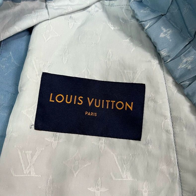 Louis Vuitton Louis Vuitton Sky Blue Hooded Jacket Size US M / EU 48-50 / 2 - 6 Thumbnail