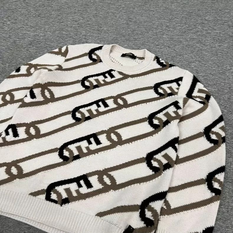 Fendi fendi double f crew neck sweater Size US L / EU 52-54 / 3 - 3 Thumbnail