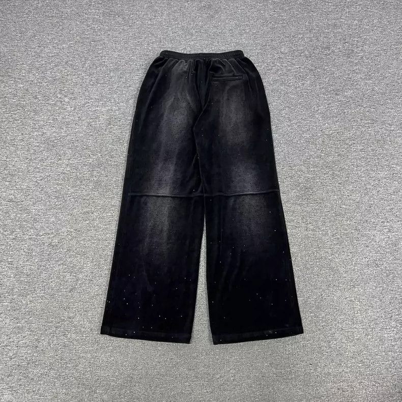 Alexander Wang AlexanderWang black velvet wide-leg pants Size 24" / US 00 / IT 34 - 2 Thumbnail