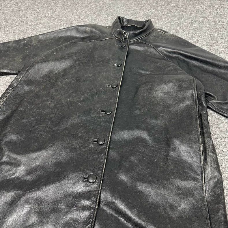Balenciaga Balenciaga Hand-painted Leather Coat Size US S / EU 44-46 / 1 - 6 Thumbnail