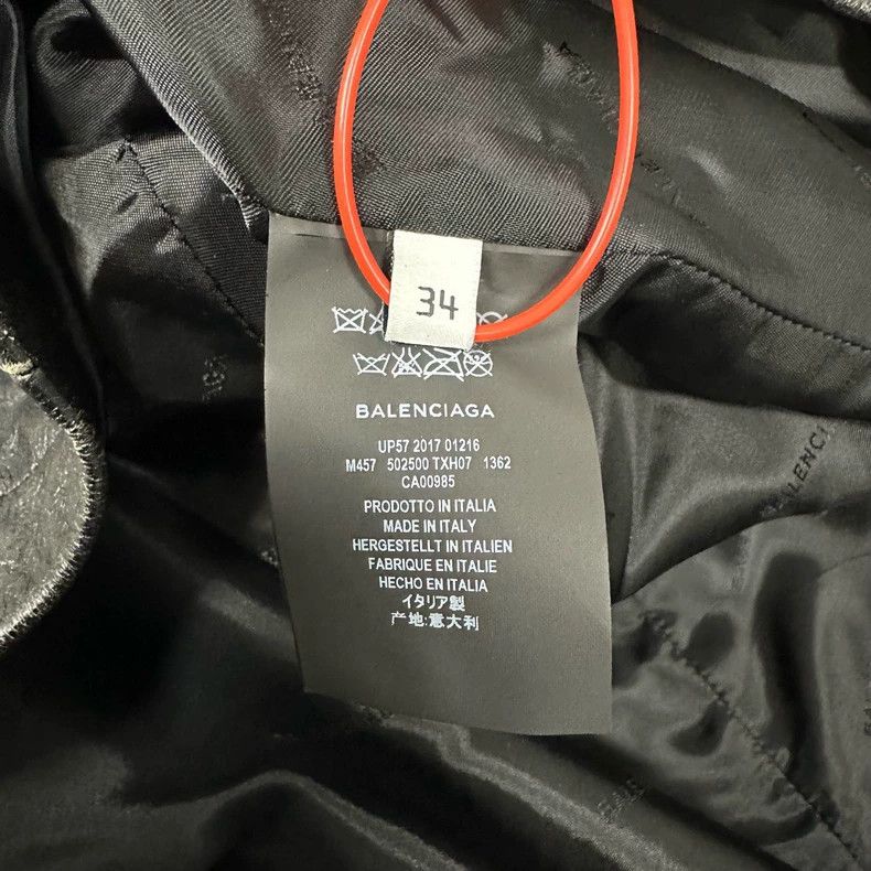 Balenciaga Balenciaga Hand-painted Leather Coat Size US S / EU 44-46 / 1 - 8 Thumbnail