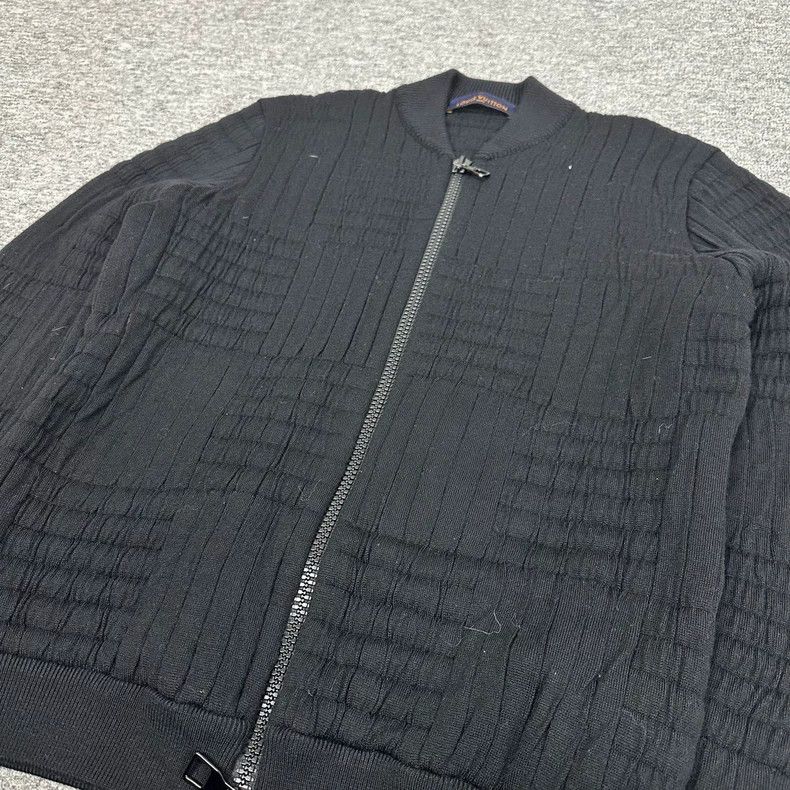 Louis Vuitton Louis Vuitton Black Wool Bomber Jacket Size US S / EU 44-46 / 1 - 3 Thumbnail