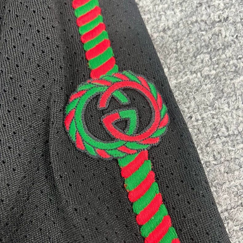 Gucci Gucci Red Green Stripe Mesh Shorts Size US 26 / EU 42 - 3 Thumbnail