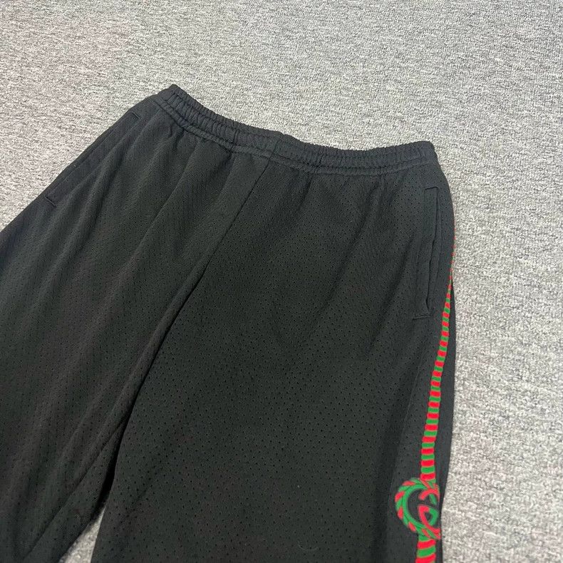 Gucci Gucci Red Green Stripe Mesh Shorts Size US 26 / EU 42 - 4 Thumbnail
