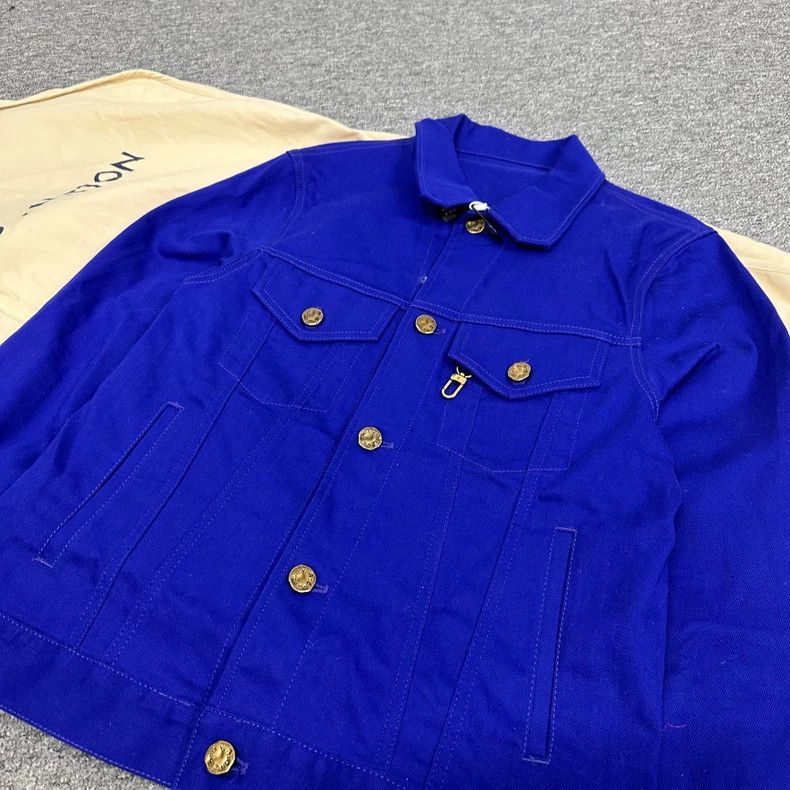 Louis Vuitton Louis Vuitton Electric Blue Denim Jacket Size US L / EU 52-54 / 3 - 5 Thumbnail