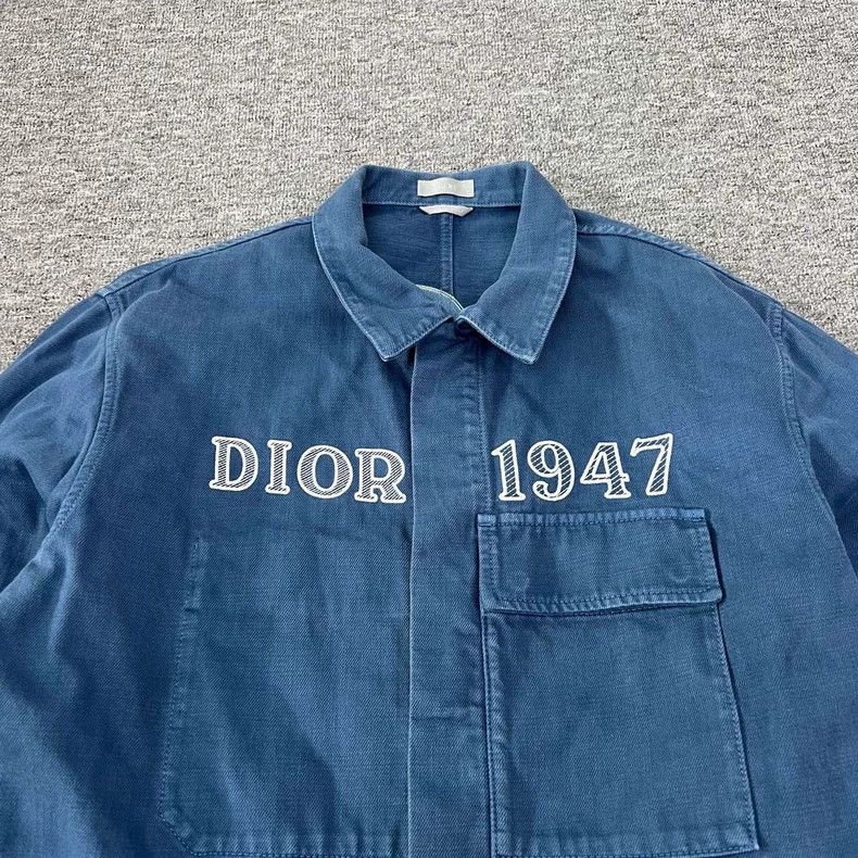 Dior Dior 1947 Embroidered Denim Jacket Size US L / EU 52-54 / 3 - 5 Thumbnail