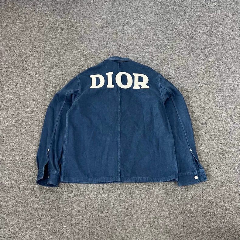 Dior Dior 1947 Embroidered Denim Jacket Size US L / EU 52-54 / 3 - 2 Thumbnail