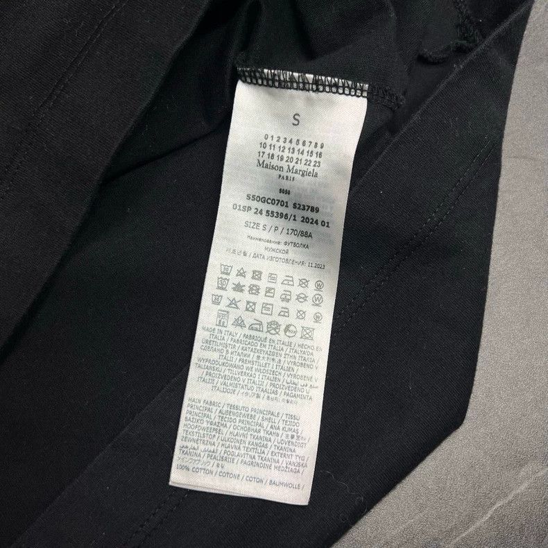 Maison Margiela Maison Margiela Black Short Sleeve Tee Size US S / EU 44-46 / 1 - 4 Thumbnail