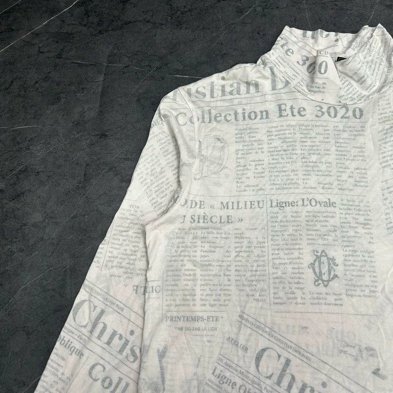 Dior dior newspaper print long sleeve Size US S / EU 44-46 / 1 - 3 Thumbnail