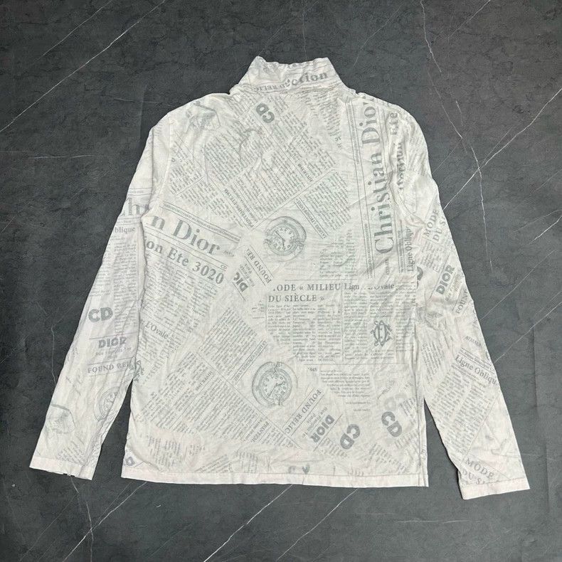 Dior dior newspaper print long sleeve Size US S / EU 44-46 / 1 - 2 Thumbnail