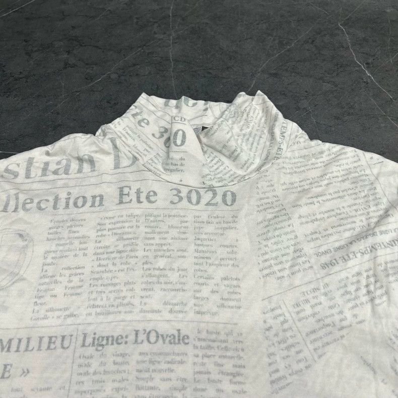 Dior dior newspaper print long sleeve Size US S / EU 44-46 / 1 - 4 Thumbnail