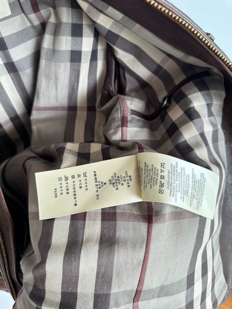 Burberry Burberry Brown Leather Jacket Size US L / EU 52-54 / 3 - 9 Thumbnail
