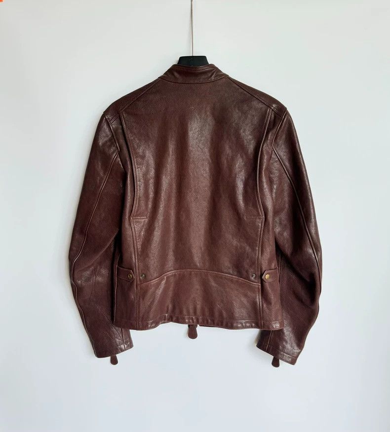 Burberry Burberry Brown Leather Jacket Size US L / EU 52-54 / 3 - 3 Thumbnail