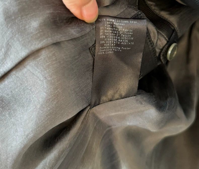 Emporio Armani Giorgio Armani Leather Blazer Size US L / EU 52-54 / 3 - 7 Thumbnail