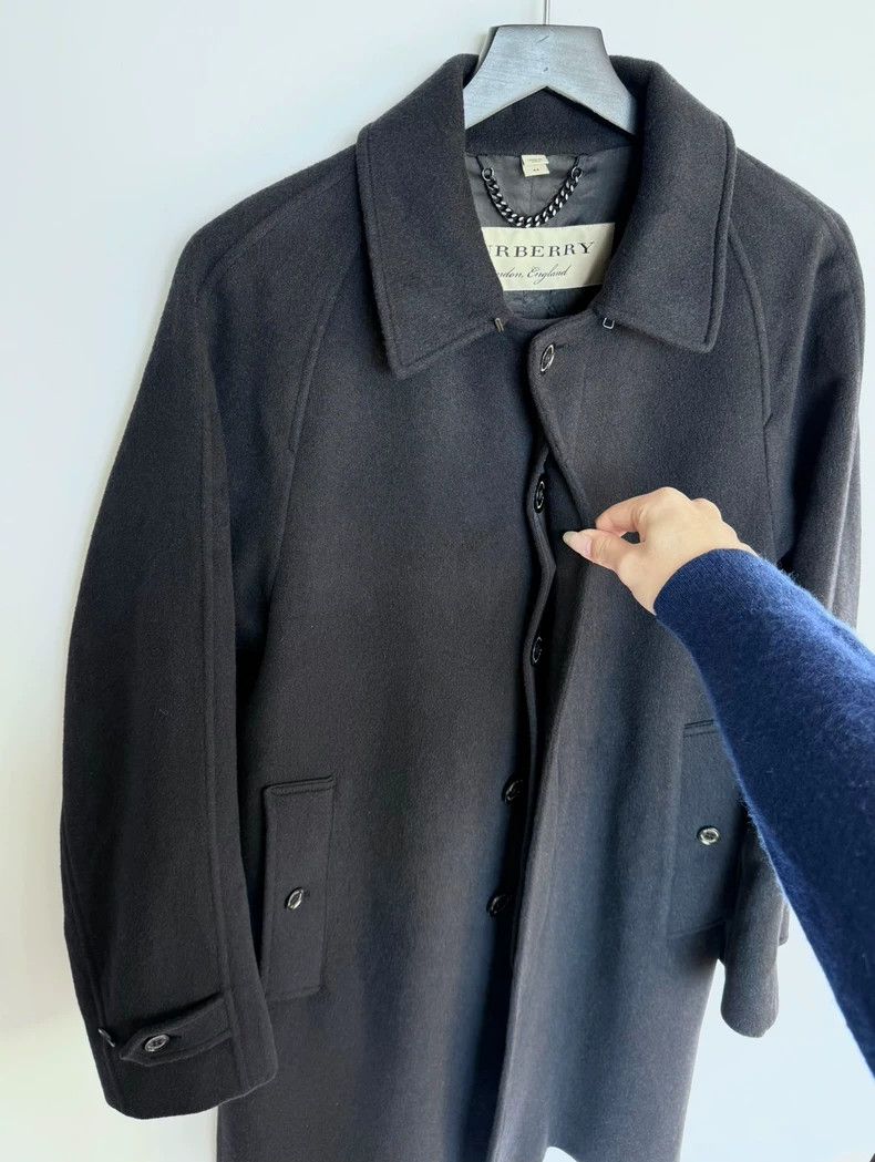 Burberry Burberry Cashmere Balmacaan Coat Size US L / EU 52-54 / 3 - 2 Thumbnail