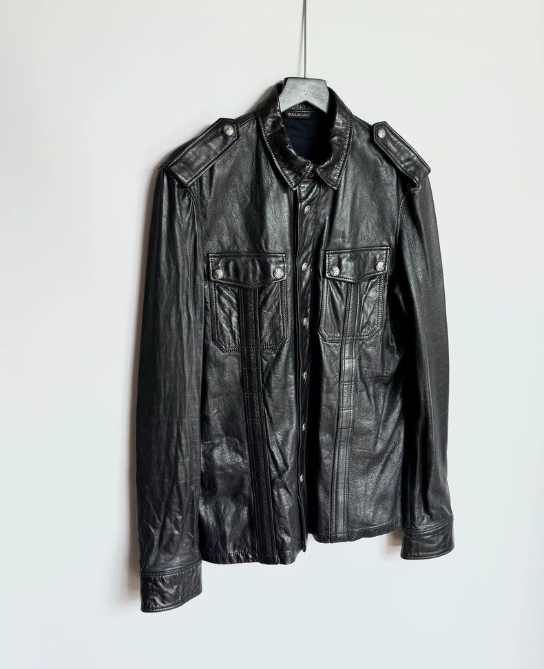 Balmain Lambskin Leather Jacket