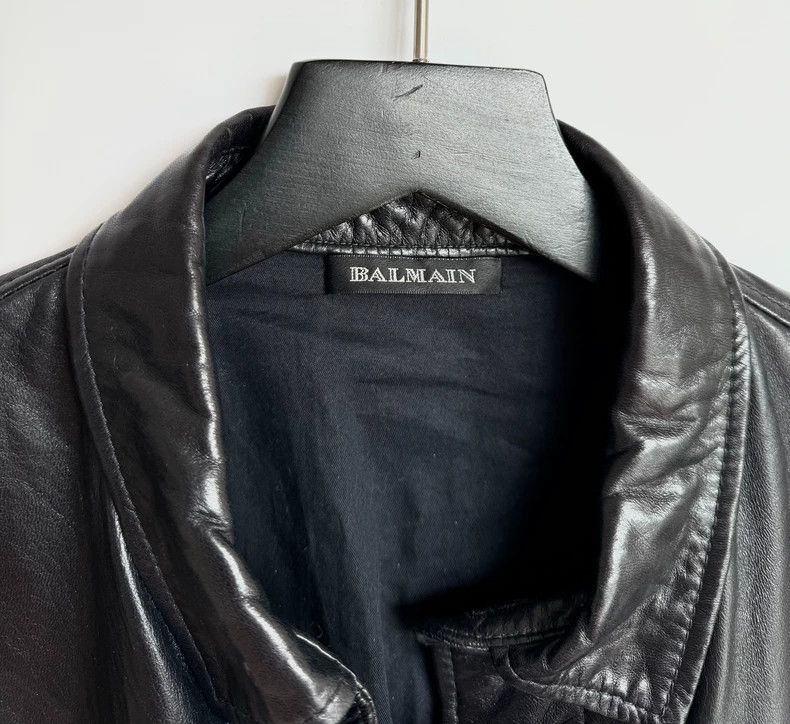 Balmain Lambskin Leather Jacket