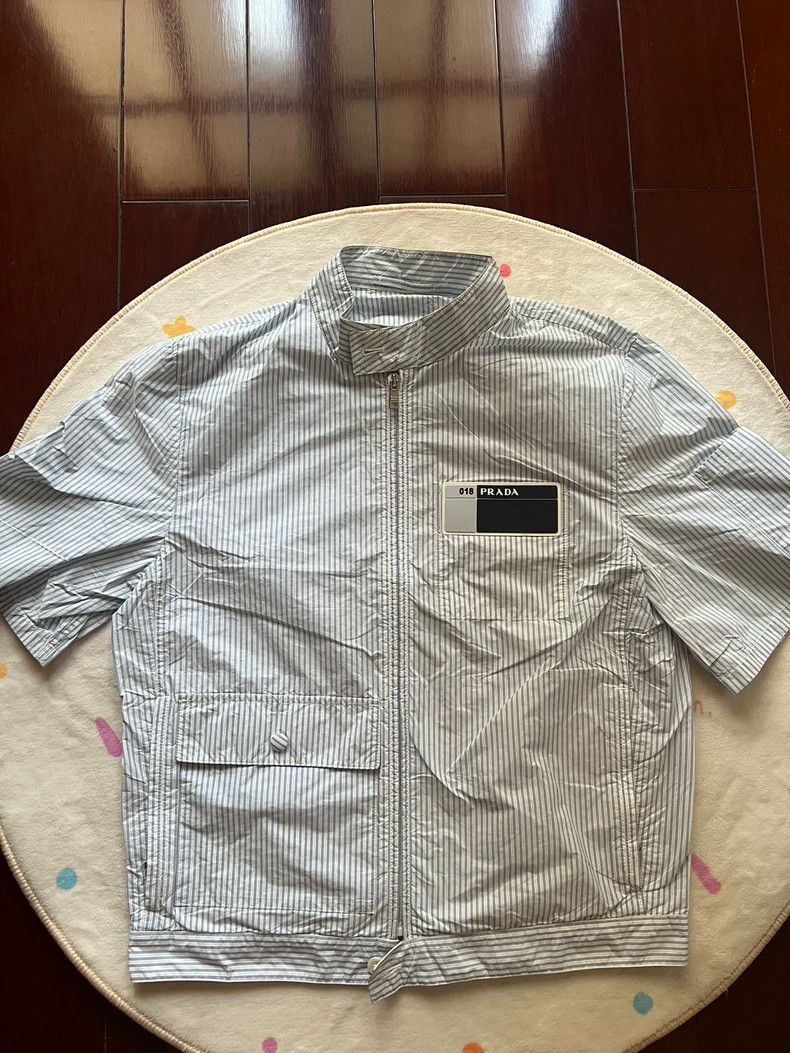Prada prada short sleeve striped shirt Size US L / EU 52-54 / 3 - 7 Thumbnail