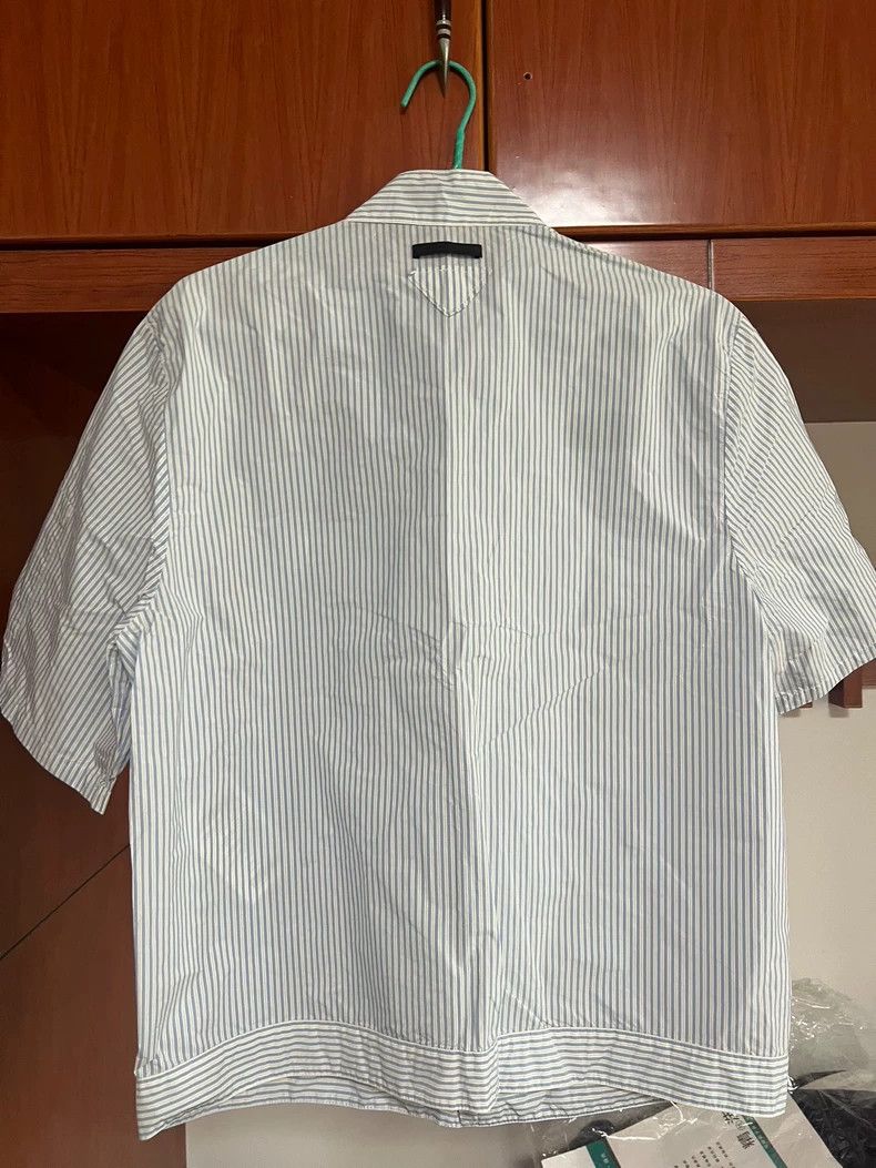 Prada prada short sleeve striped shirt Size US L / EU 52-54 / 3 - 4 Thumbnail