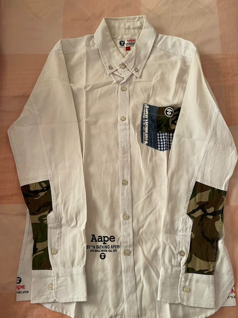 Bape aape bape long sleeve shirts Size US L / EU 52-54 / 3 - 2 Thumbnail