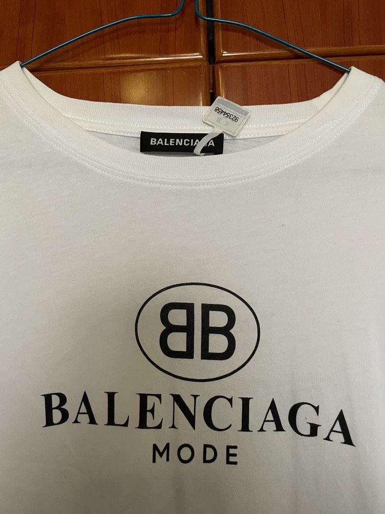 Balenciaga balenciaga white short sleeve tee Size US S / EU 44-46 / 1 - 2 Thumbnail