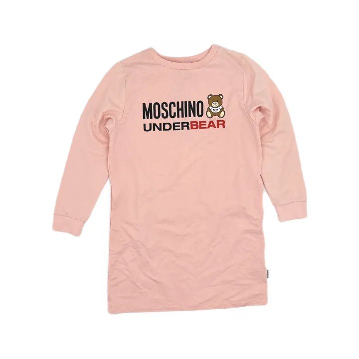 Moschino Moschino Cute Bear Print Long Sleeve Dress 0079 Size S / US 4 / IT 40 - 2 Thumbnail