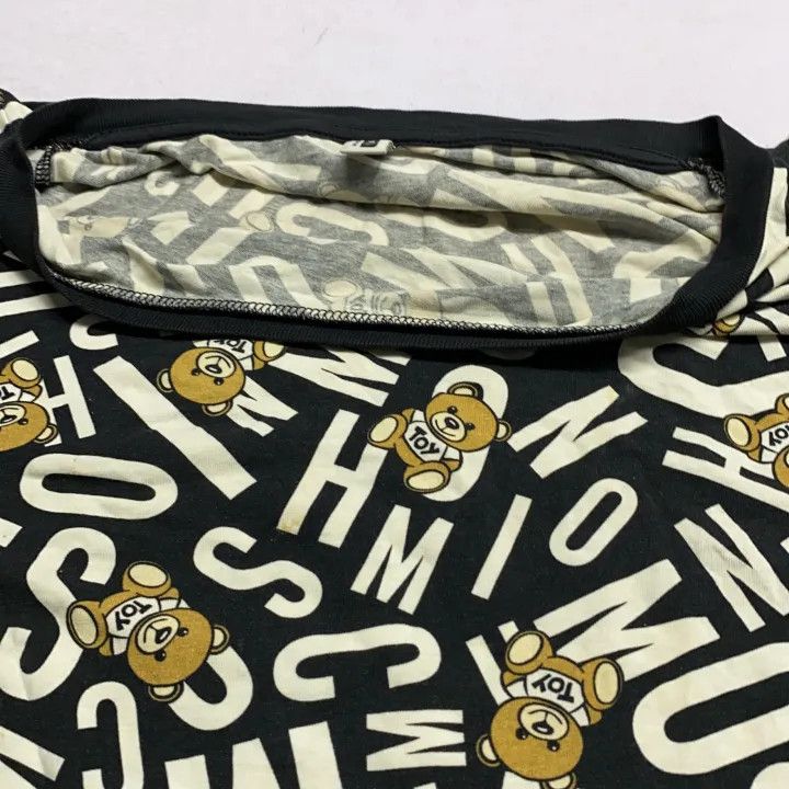 Moschino Moschino Teddy Bear Print Short Sleeve T-Shirt 0079 Size XL / US 12-14 / IT 48-50 - 7 Thumbnail