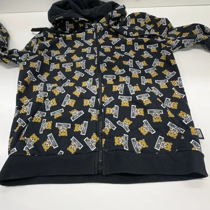 Moschino Moschino Hooded Bear Zip-Up Sweatshirt 0079 Size XS / US 0-2 / IT 36-38 - 8 Thumbnail