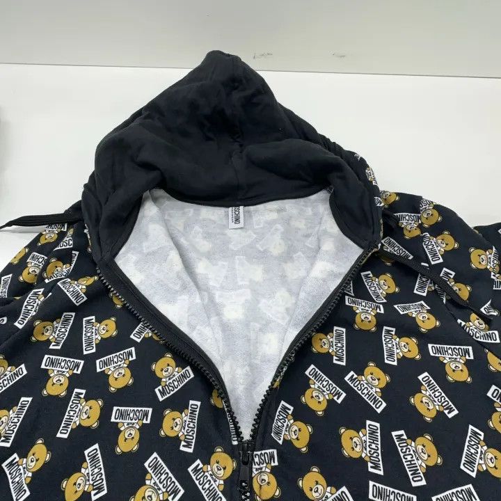 Moschino Moschino Hooded Bear Zip-Up Sweatshirt 0079 Size XS / US 0-2 / IT 36-38 - 9 Thumbnail