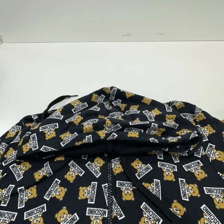 Moschino Moschino Hooded Bear Zip-Up Sweatshirt 0079 Size XS / US 0-2 / IT 36-38 - 7 Thumbnail
