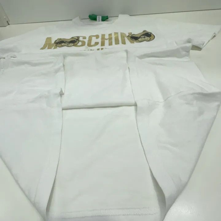 Moschino Moschino Panda Logo Short Sleeve T-Shirt 0079 Size XS / US 0-2 / IT 36-38 - 10 Thumbnail